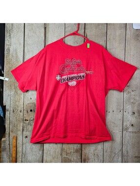 2004 St Louis Cardinals National League Champions T Shirt XL Lee Sport